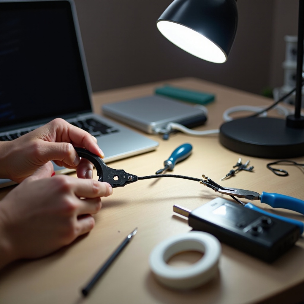 how to fix laptop charger wire
